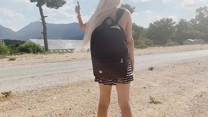 Amateur-Hitchhiker Gibt Prominenten Oralsex