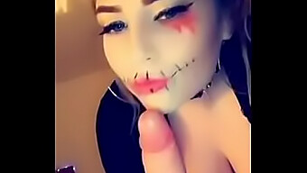 Amelia Skye'S Halloween Treat Termasuk Facial Dan Deepthroat.